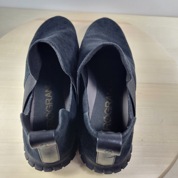 COLE HAAN ZeroGrand Black Suede Slip On Booties Boots Women's Size 8 - Picture 12 of 12